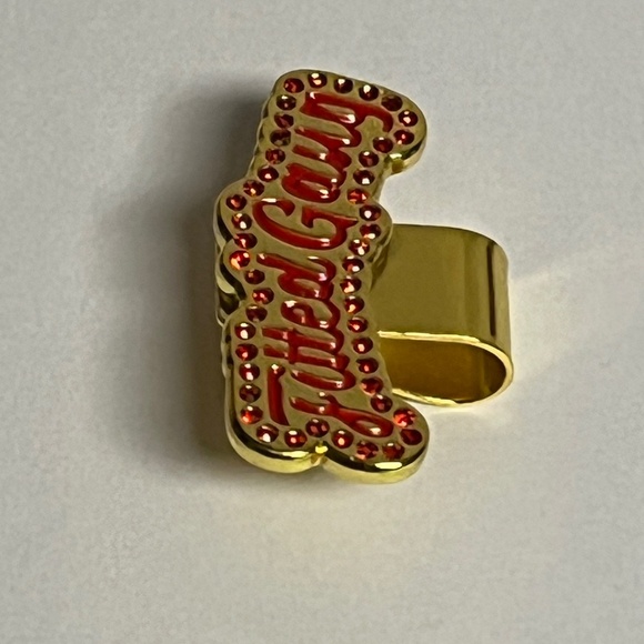 Fitted Gang Blip Hat Collector Pin Pins Streetwear Hats Fitted New Era Gold Red - Picture 5 of 8